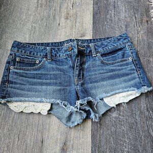 American Eagle Lace Detail Shorts
